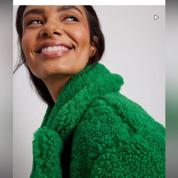 Brand new NA-KD green teddy coat - Picture 8 of 9